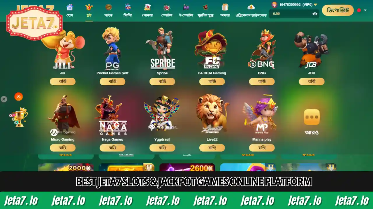 Best Jeta7 Slots & Jackpot Games Online platform BD