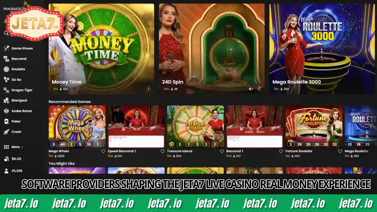 Iconic software providers shaping the Jeta7 live casino real money experience BD